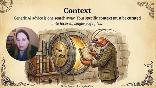 Context layer: your specific situation curated into focused files
