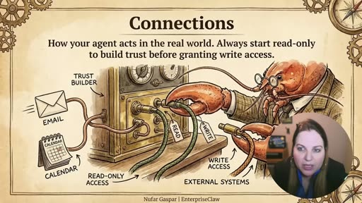 Connections — "Always start read-only to build trust before granting write access."