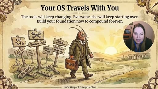 Your OS Travels With You — "The tools will keep changing. Everyone else will keep starting over. Build your foundation now to compound forever."