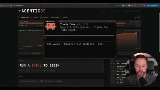 Dashboard with Claude Code v2.1.118 running headless in background modal