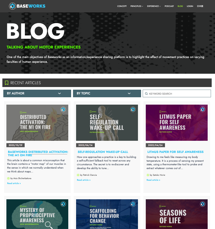 New website and in-person events