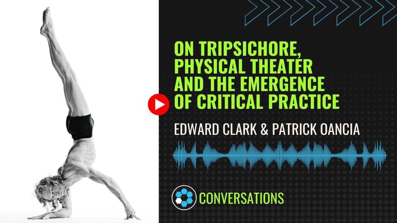 Person in handstand next to podcast title.
